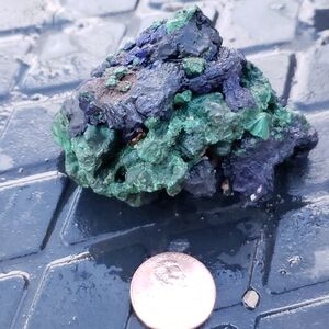 Azurite With Malachite Mineral Specimen